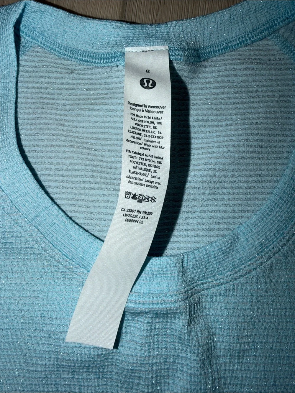 lululemon athletica light blue